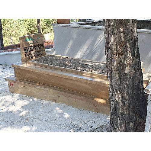 20 cm Gövdeli Traverten Mezar