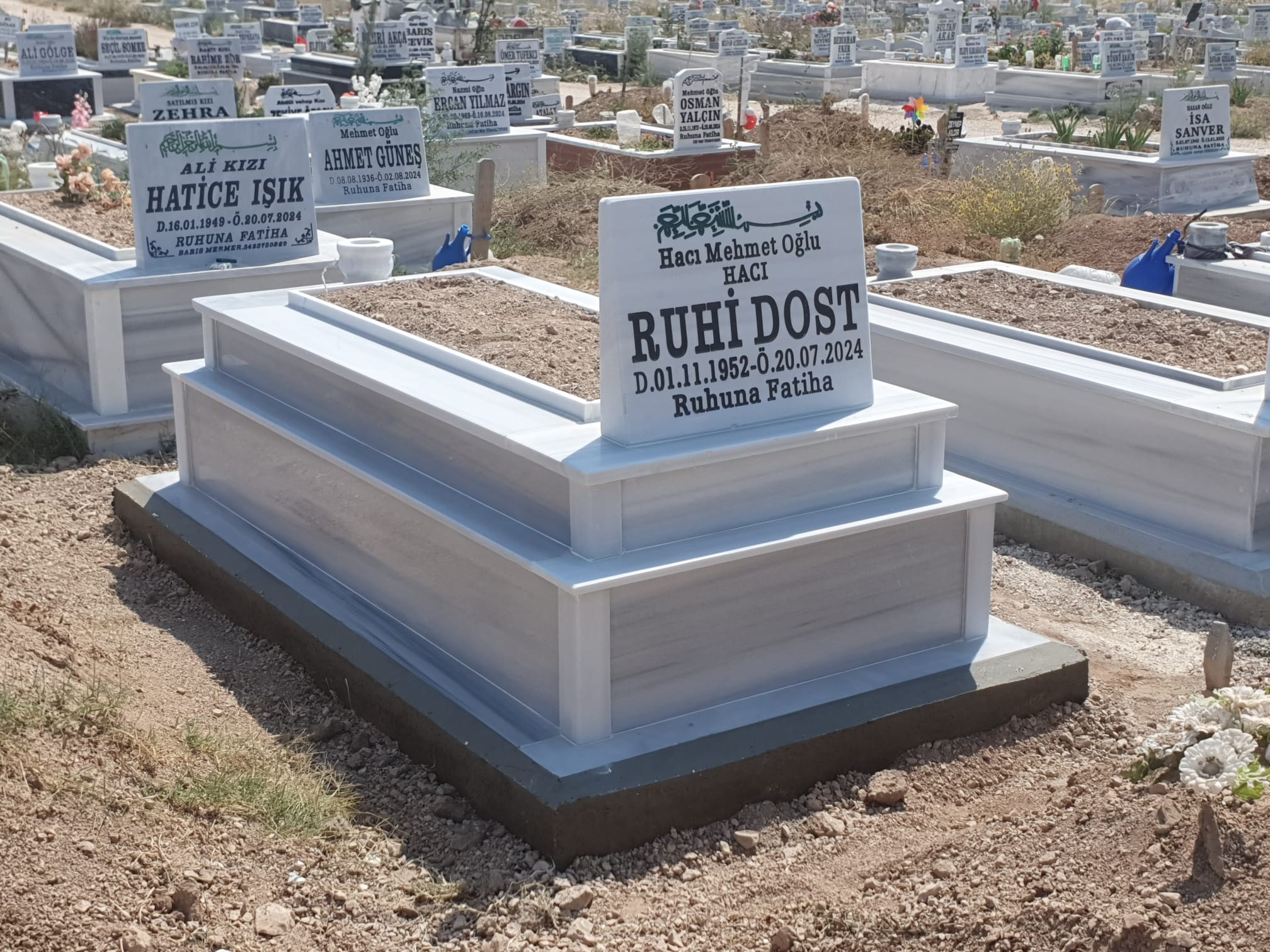 30 cm Üzerine 15 cm Mermer Mezar