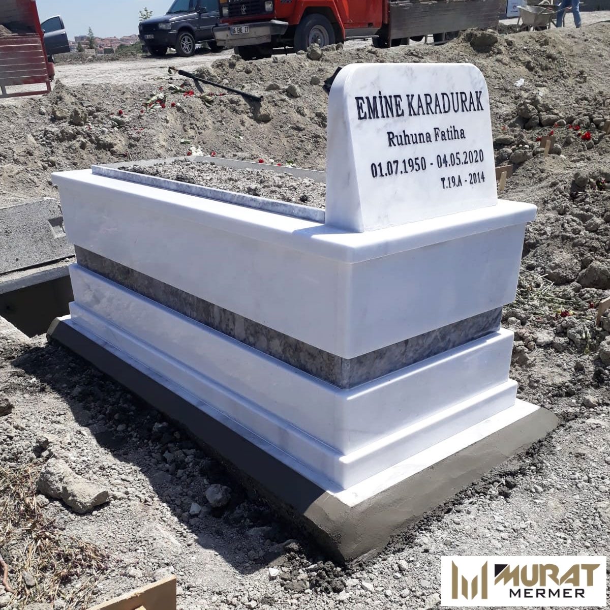 Blok Mermer Mezar